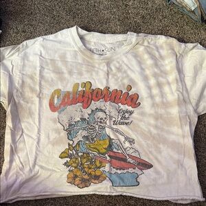 Fifth Sun White California Crop Top